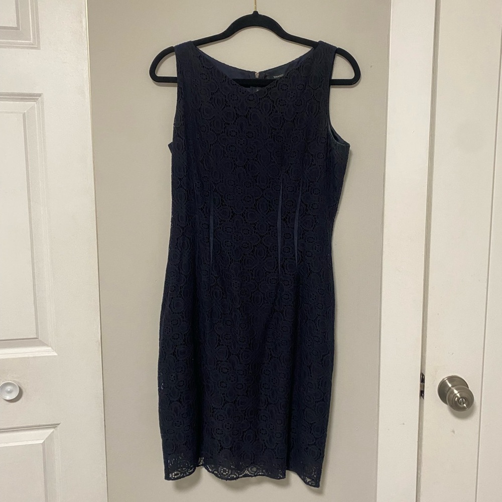 Navy blue lace dress